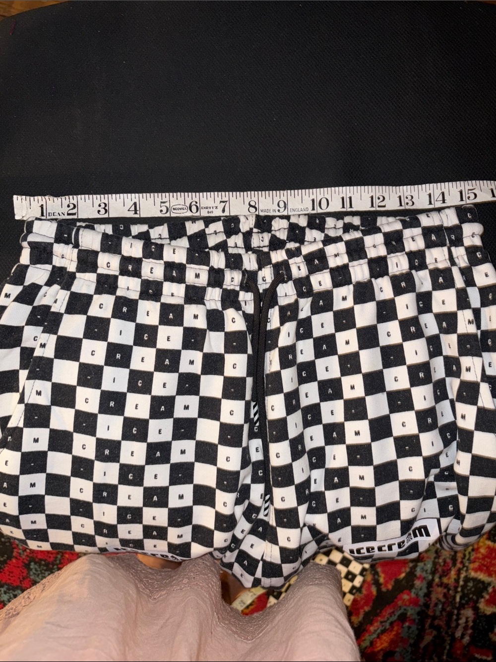 Ice Cream Black & White Checkerboard Joggers - Picture 6 of 12